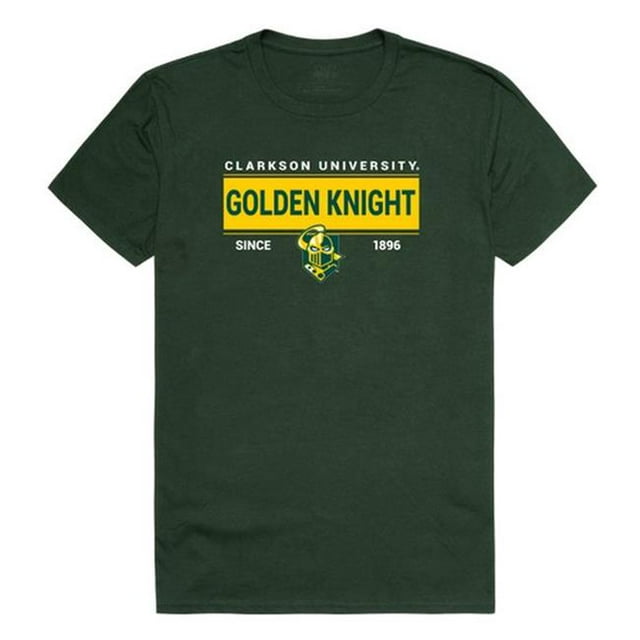 W Republic 507-281-FOR-02 Clarkson University T-Shirt Établi, Vert Forêt & Blanc - Moyen