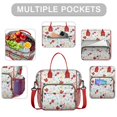 thumbnail image 2 of Pioneer Flower Floral Print Pattern Womens Lunch Box for Work,Insulated Large Lunch Bag for Tween and Teen,Loncheras Para Mujer,Leakproof Adult Lunch Bag for Work,Beach,Travel,Picnic,Camping, 2 of 7