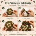 thumbnail image 3 of Clearance! Christmas Classics Patchwork Ornament DIY Kit, No-Sew Ornament Kit (Reindeer), 3 of 7