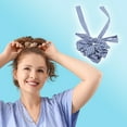thumbnail image 3 of Unique Bargains 1 Pc Scrunchie Fashion Striped Bow Ribbon Hair Elastics Blue, 3 of 5
