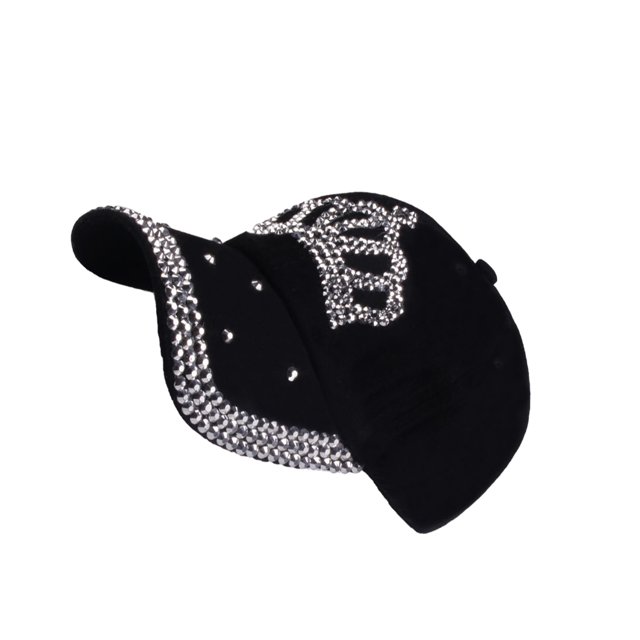 Qarigey La absorción de sudor de la tela respirable del sombrero de béisbol elegante del dril de algodón se adapta a toda la gorra de Sombreros Negro