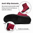 thumbnail image 5 of Knivor Women Front Zip Quilted Winter Snow Boots Fleece Lined Non‑Slip Ankle Boots for Women Cold Weather Daily Outdoor Footwear, 5 of 9