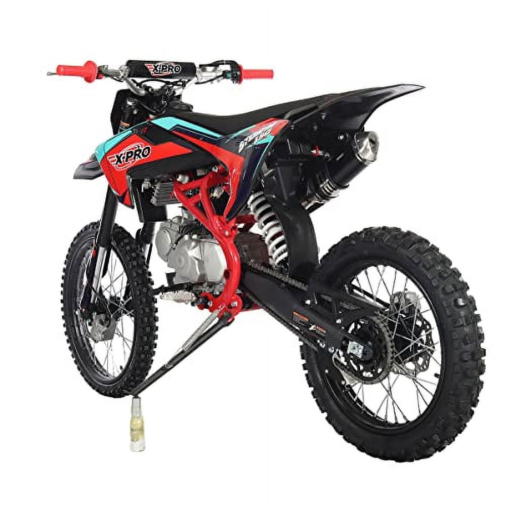 X-Pro Brand New 150cc Gas Pit Dirt Bike, 4 Manual Transmission Electric/Kick Start 19"/16" Tires