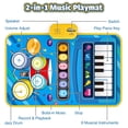 thumbnail image 4 of Baby Toys BLUEJAY 2 en 1 para piano musical y batería, de 1 a 3 años, 4 of 7