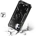 thumbnail image 4 of For iPhone 15 PRO Case Heavy-Duty Metal Ring Stand Cover + 2 Tempered Glass, 4 of 5