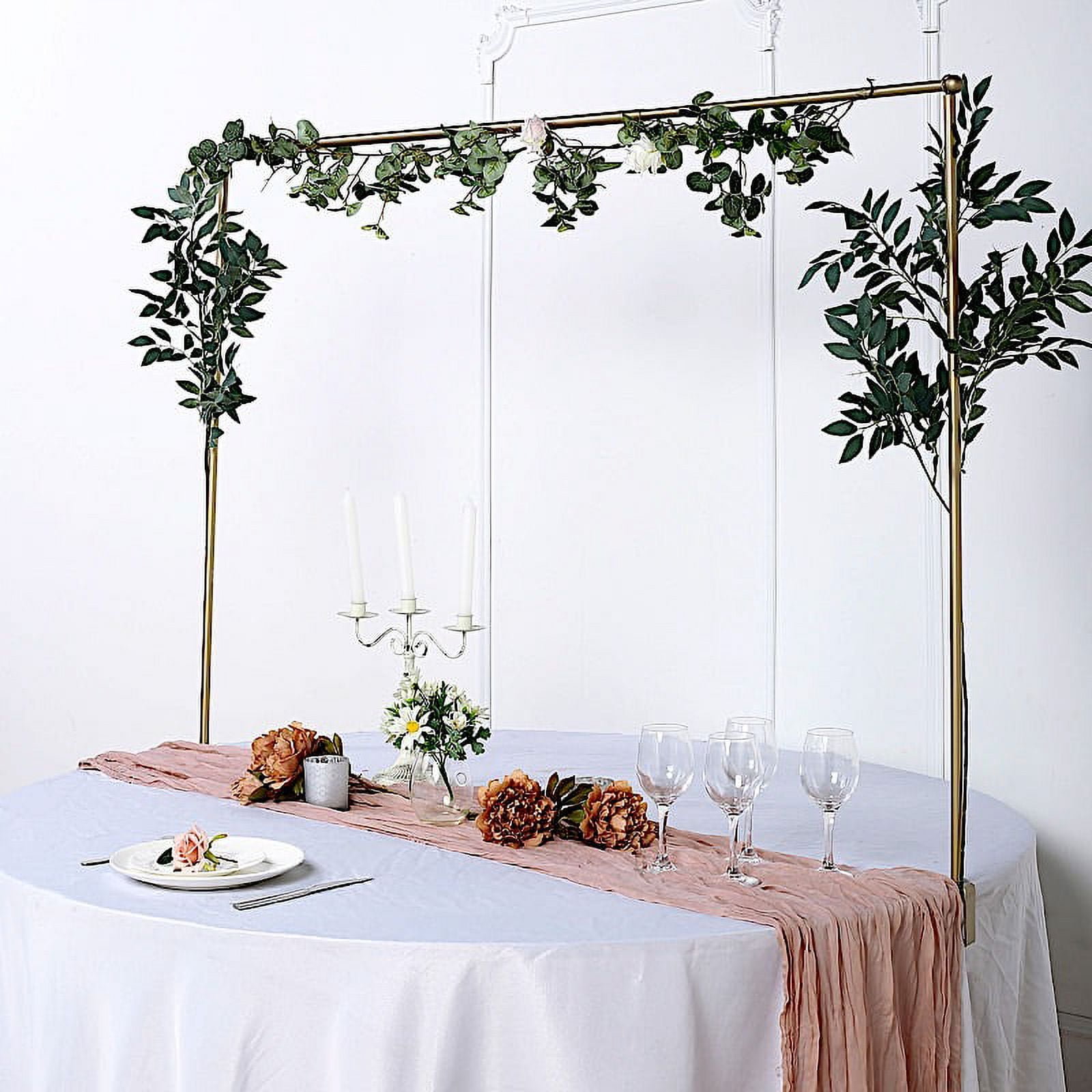  Adjustable Over The Table Rod Stand with Clamps, Gold Metal  Balloon Flower Arch Stand 35-50Tall, 45-90Length Ideal for Weddings,  Showers, Birthday, Halloween, Thanksgiving Party Decorations : Home &  Kitchen