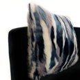 thumbnail image 2 of Plutus Blue, Black, White Fancy Animal Faux Fur Luxury Throw Pillow-Size:20" x 26", 2 of 3