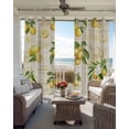 thumbnail image 6 of Yellow Lemons Blackout Curtains for Bedroom Living Room Darkening Curtains 90 Inch Summer Botanical Fruit Leaves Country Black Out Window Curtain Privacy Window Treatment Grommet Drapes 52"x90"x2, 6 of 9