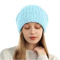 thumbnail image 5 of Luxalzxs Womens Knit Beanie Hat Winter Thick Solid Color Fleece Lined Beanie Caps Skiing Beanies Skull Cap, 5 of 5
