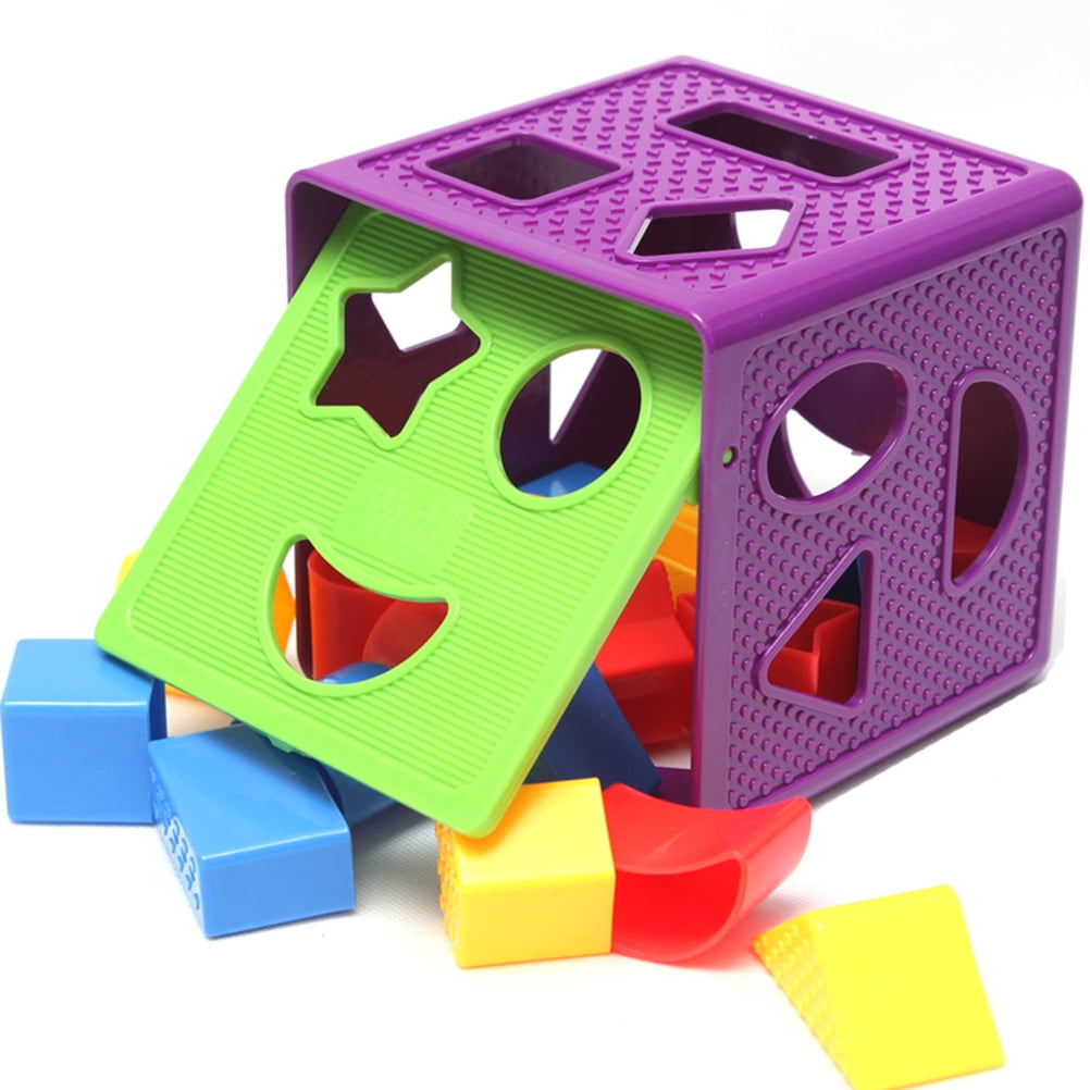 Baby Blocks Shape Sorter Toy Color Recognition Shape Toys with