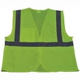 thumbnail image 2 of Petra Roc LVM2-CB0-2X-3X Safety Vest Ansi Class 2 Lime Mesh Zipper Closure 1 Chest Pocket, 2X & 3X, 2 of 2