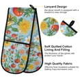 thumbnail image 2 of Yayeee Double Oven Mitt Kitchen Heat Resistant Baking 35" x7" Quilted Glove, Various Tomatoes, 2 of 6
