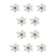 thumbnail image 1 of Naiovety Pack of 10 Christmas Flowers Artificial Flower Decoration Garden Heads Tree Wedding Ornaments Festival Household Xmas Plata 10Conjunto, 1 of 6