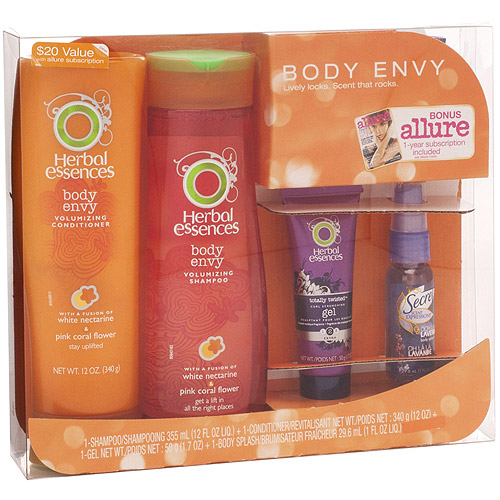 Herbal Essence Body Envy Holiday Gift Set, Shampoo, Conditioner, Gel
