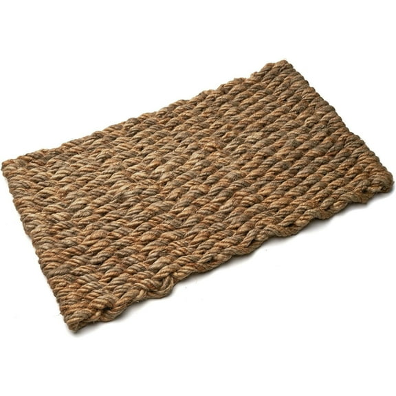 Kings County Tools 30x17” Woven Jute Rug - Indoor or Outdoor Jute Doormat