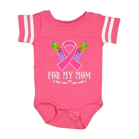 

Inktastic Breast Cancer Ribbon for My Mom Gift Baby Girl Bodysuit