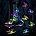 thumbnail image 4 of Pcapzz Wind Chime,Butterfly Wind Chime,Butterfly Solar Lights 120mAh Decorative Wind Chime Colorful Light Waterproof Hanging Lamp for Garden Home Yard, 4 of 10