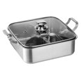 thumbnail image 1 of Dual-side Hotpot Pot Thickened Divided Hot Pot Multi-function Shabu Hot Pot with Lid, 1 of 5