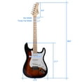 thumbnail image 3 of Glarry Maple Fingerboard Electric Guitar with Case and Accessories Pack, 3 of 6