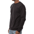 thumbnail image 3 of Hanes Perfect Sweats Crewneck Sweatshirt, Men's Long Sleeve Pullover Fleece, Black, 2XL, 3 of 5