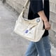thumbnail image 5 of Bolso de lona para mujer, estilo bandolera, bolso de viaje moderno para hombre, bolso de hombro grande, bolso para mujer debajo del brazo, 5 of 5