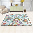 thumbnail image 2 of Dreamtimes Paisley Watercolor Flower Area Rug, 36"x24" Ethnic Floral Non-Slip Washable Indoor Door Mat, Absorbent Floor Mat for Bedroom Kitchen Entryway Bathroom, 2 of 7
