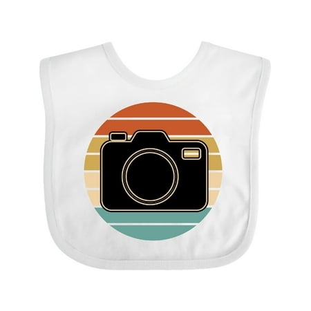 

Inktastic Photographer Gifts Camera Vintage Gift Baby Boy or Baby Girl Bib