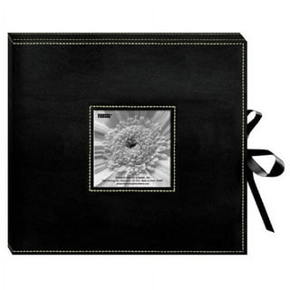 Pioneer Collage Frame Embossed Family Sewn Leatherette Cover 300 Pocket Photo Album, Black