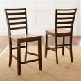 thumbnail image 5 of Abaco Solid Wood Counter Height Dining Chair in Two-tone Cherry Finish, 5 of 5