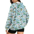 thumbnail image 2 of FOR U DESIGNS Sea Turtle Zip Up Hoodie Women Oversized Cardigan Hoodies Size XS Lightweight Hooded Sweatshirt Zipper Front Women Activewear Tops Long Sleeve Sportswear, 2 of 7