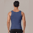 thumbnail image 4 of Mfakffe Compression Shirt Men Slimming Body Shaper Tank Top High Elastic Tummy Control Undershirt Breathable Sleeveless Shapewear Vest, 4 of 4