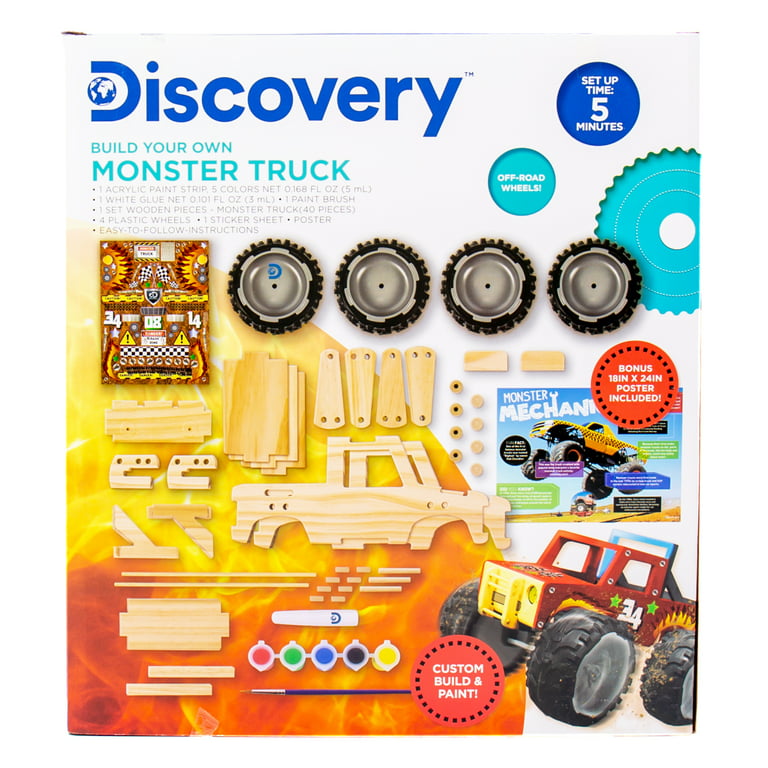 JOYIN Kids Craft Kit Build & Paint Your Own Monster Car Art & Craft Kit DIY Toy