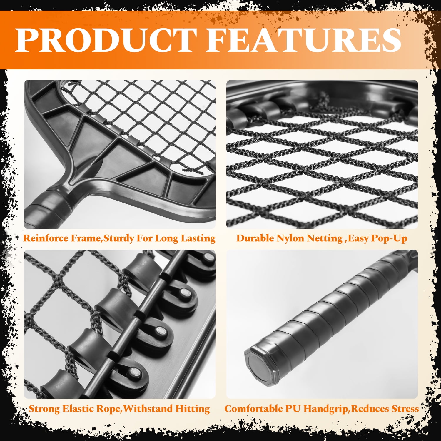 ‌FITPLAY Baseball Racket for Fly Balls, 14 Oz Fungo Racket Baseball and Softball, Practice Hitting Grounders and Pop Flies (New)