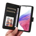 thumbnail image 6 of for Samsung Galaxy A53 5G Removable Wallet Case, Premium PU Leather Flip Cover with [RFID Blocking][ Detachable Card Holder][Stand Function][Wrist Strap] Shockproof Protectove Phone Cover,Black, 6 of 10