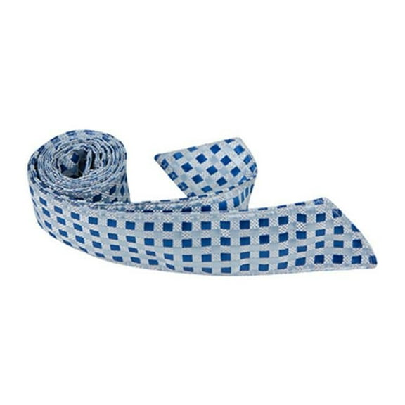 Matching Tie Guy 4027 B21 HT - 42 in. Child Matching Hair Tie - Blue With Light Blue & Silver