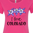 thumbnail image 4 of Inktastic I Love Colorado Columbine Flowers Women's T-Shirt, 4 of 5