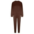 thumbnail image 6 of Enjoytime Two Piece Sets for Women Solid Color Long Sleeve Pullover Sweatshirt and Sweatpants Lounge Set Business Casual Sweatsuits, 6 of 6