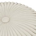 thumbnail image 3 of SIMPLIHOME Renee Poufs Ronds, 20 Pouces, Crème, 3 of 5