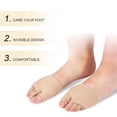 thumbnail image 3 of Forefoot Gel Toe Sleeve Metatarsal Forefoot Pad Shock Absorption Protection Feet Care Sleeve, 3 of 7