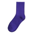 thumbnail image 3 of Xijirk Ribbed Crew Socks Solid Cotton Casual Everyday Socks Size:One Size, 3 of 4