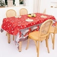 thumbnail image 4 of Christmas sale! Christmas Rectangle Table Cloth – Washable Holiday Tablecloth Decorative Table Cover for Banquet Party Kitchen Dining Room, 57x71 Inch, 4 of 6