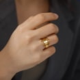 thumbnail image 3 of Comfortable Metal Rings Daily Wear Rings Hollow Statement Rings Stylish Jewelry, 3 of 11