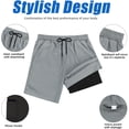 thumbnail image 4 of SURJDE Mens Swim Trunks Quick Dry Mens Board Shorts Bathing Suits Mens Swim Trunks with Compression Liner, 4 of 6