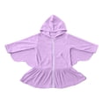 thumbnail image 7 of WhouRiu Girls Knit Cover Up Dress Fashion Graphic Long Sleeve Hooded Zip Up Dresses With Pockets Kids Comfortable Cute Casual Wear,9-10 Years, 7 of 7
