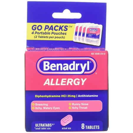 benadryl non drowsy tablets
