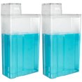 thumbnail image 1 of MesaSe 2Pcs Laundry Detergent Dispenser 1.2L Large Capacity Laundry Soap Containers Transparent Reusable Multipurpose Fabric Softener Dispenser, 1 of 7