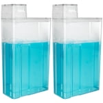 MesaSe 2Pcs Laundry Detergent Dispenser 1.2L Large Capacity Laundry Soap Containers Transparent Reusable Multipurpose Fabric Softener Dispenser
