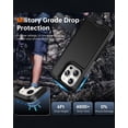 thumbnail image 5 of Diverbox for iPhone 15 Pro Case, 2 in 1 Shockproof DropProof Protective Phone Case with Screen Protector - Black, 5 of 7