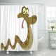 thumbnail image 1 of ABPHQTO Green Cobra Serpiente sonriente White Jungle Cute Clipart Boa Fun Funny Cortina de ducha 160x180 cm, 1 of 1