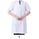 thumbnail image 4 of Billuyoard Bata de laboratorio Botones Bolsillo abajo Manga corta Belleza Escuela Fábrica Ropa de trabajo Solapa con muescas Ropa de trabajo Kits de decoración para fiestas Manga corta L, 4 of 6